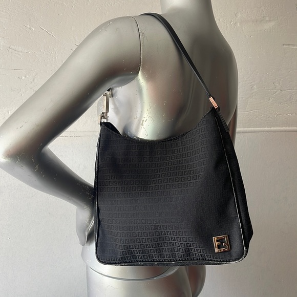 Fendi Handbags - Authentic FENDI Zucchino Shoulder Bag Canvas